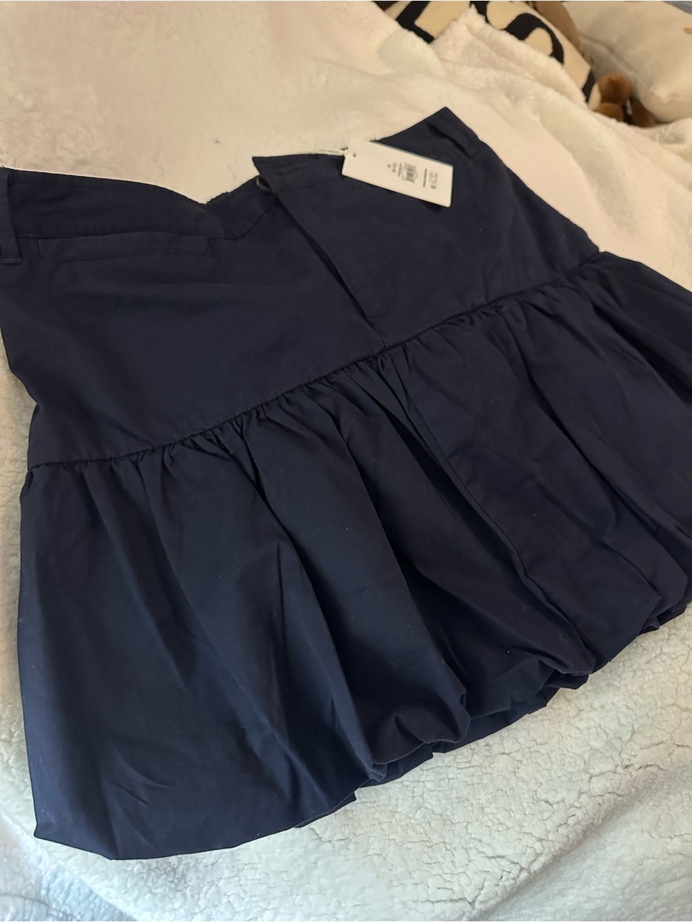 Free Assembly Navy Bubble Skirt